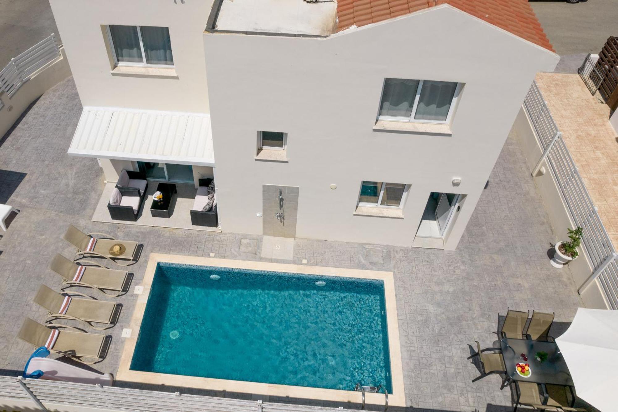 Dafni Villa Ekaterina 3 Bdrm โปรทาราส ภายนอก รูปภาพ